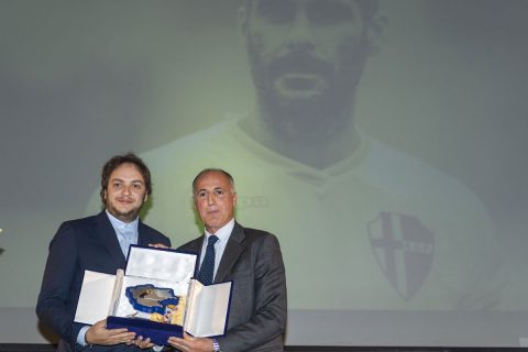 Premio Gala Calcio Triveneto - Dante Piotto e l'assessore Diego Bonavina