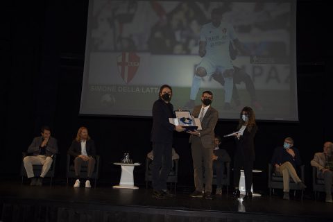 Premio Gala Calcio Triveneto - Simone Della Latta, Ritira il premio l'ufficio stampa biancoscudato